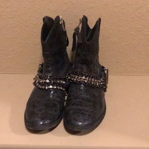 Steve Madden cowboy boots.